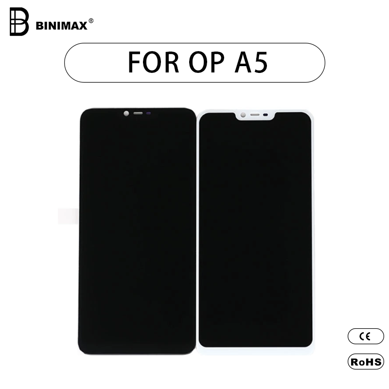 Mobiltelefon LCD- skärmvisning BINIMAX ersätter skärm för OPPO A5- mobiltelefon